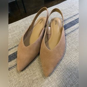 &OtherStories point toe slings, rosy beige color, suede, 42 EUR (11,5 US) NEW